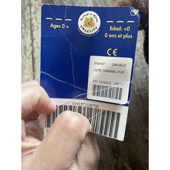 BUILD-A-BEAR  Brown Tan Dog Cute Caramel Pup Plush Stuffed Animal & Overalls - Picture 7 of 7